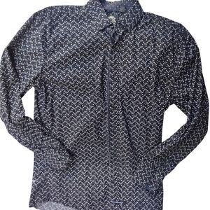 English Laundry Black Patterned Button-Up Shirt / Mens/ Size:M